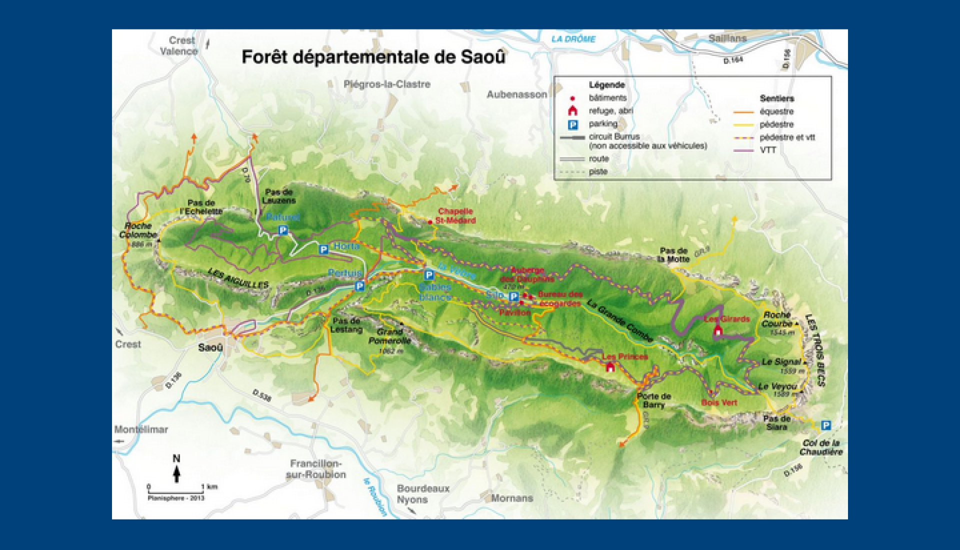 Découverte-visite forêt de Saoû et village
