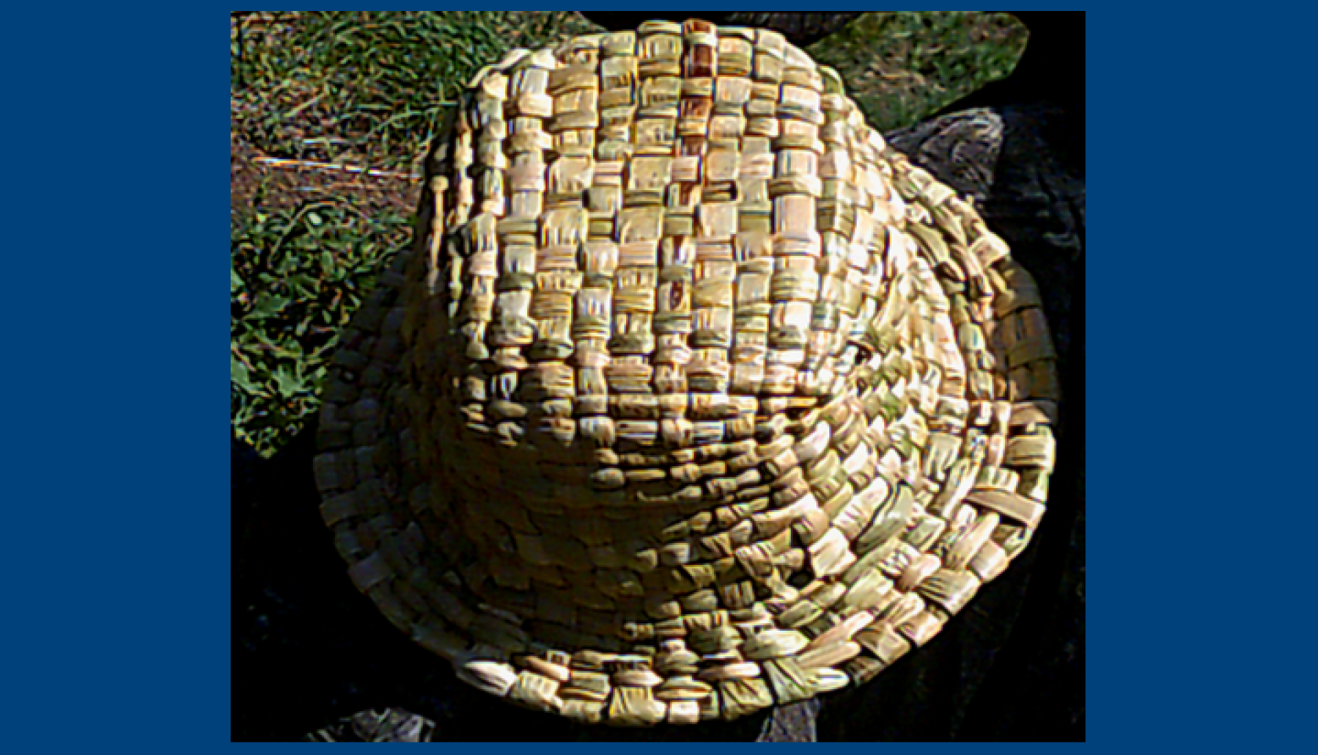 Confection d'un chapeau en jonc