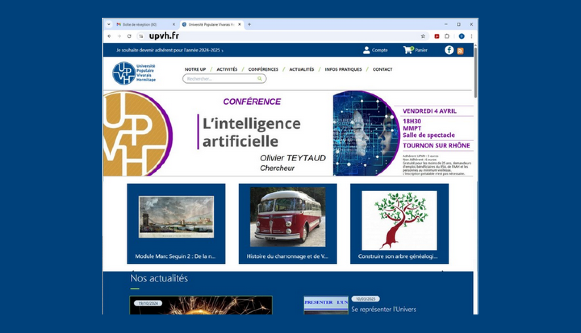 Du bon usage du site internet de l'UPVH