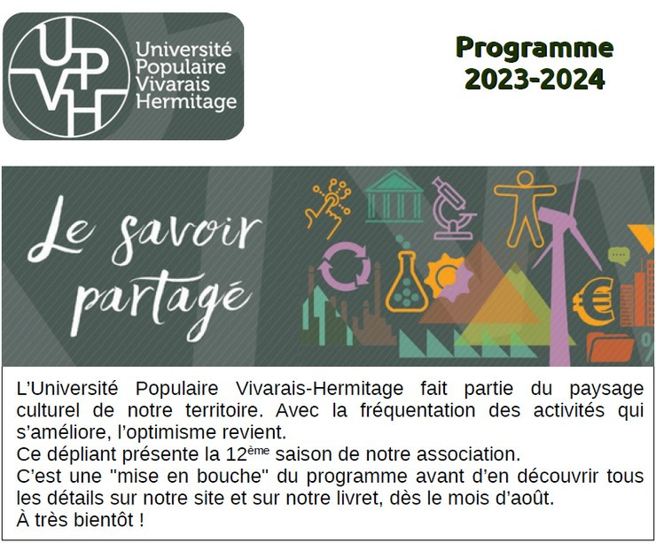 Un avant-goût du programme 2023-2024